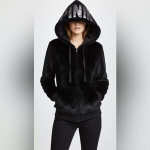 Pink By Victoria’s Secret faux fur zip up sweater